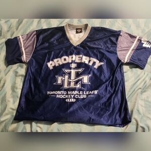 Vintage Property of Toronto‎ Maple Leafs NHL Jersey T-Shirt Men's Size Large.